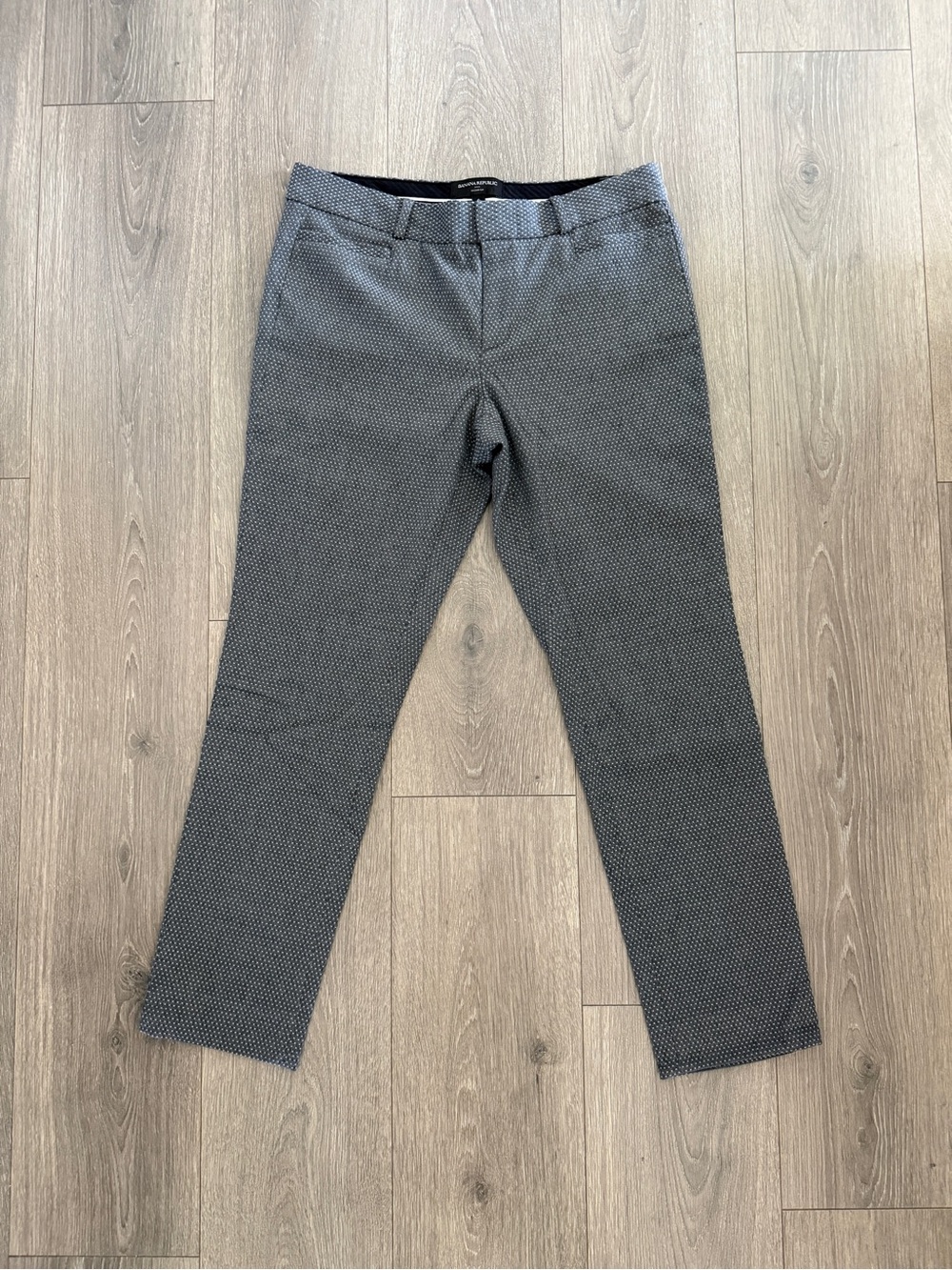 Women's Banana Republic Slim Dress Chinos - Charcoal Pattern